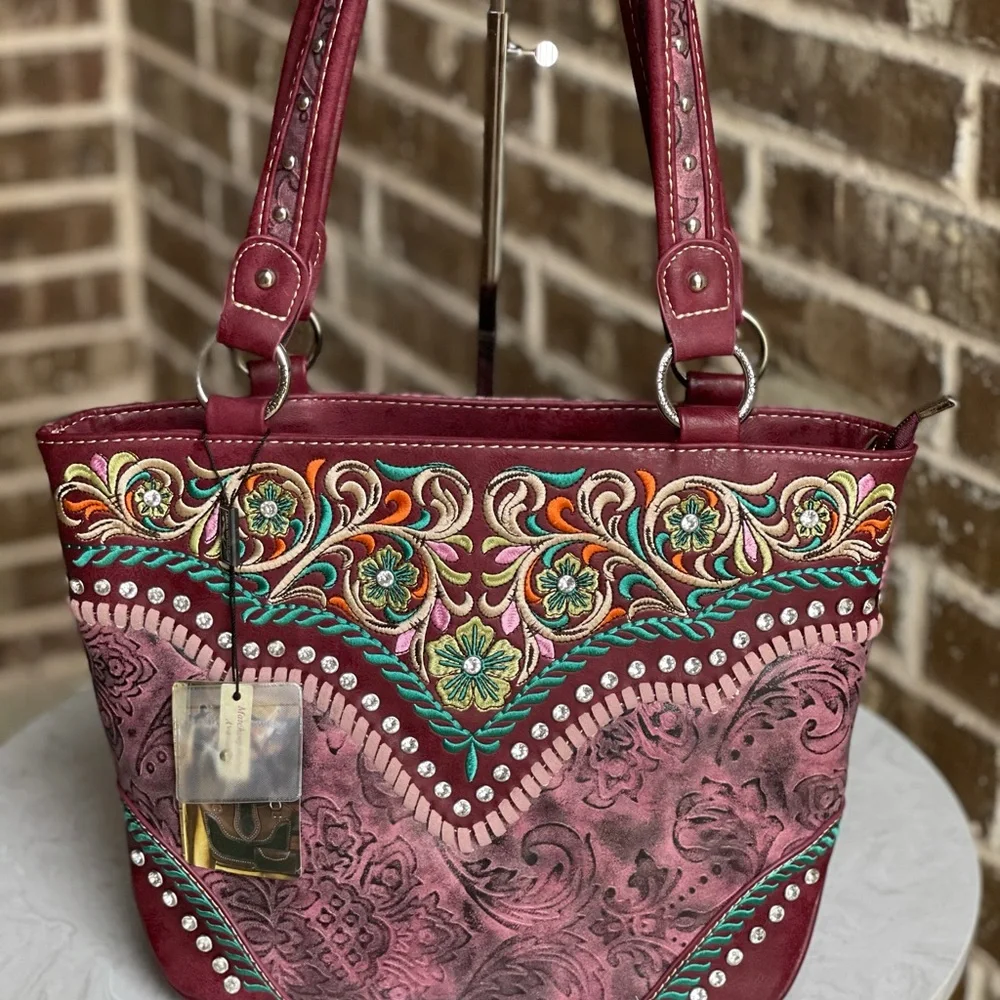 Montana West Embroidered Collection Tote Bag - Picture 2 of 5